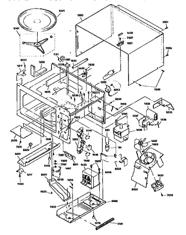 Oven and cabinet
