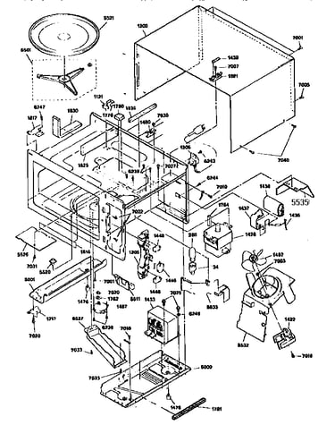 Oven and cabinet