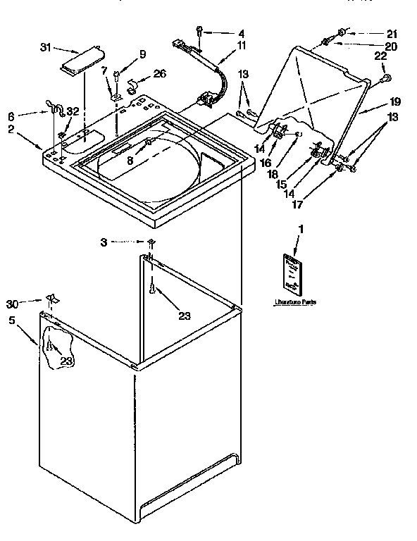 Top and cabinet