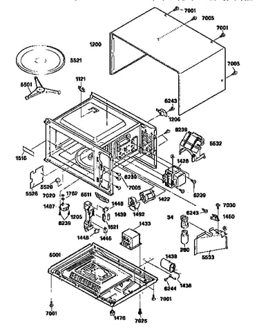 Oven and cabinet
