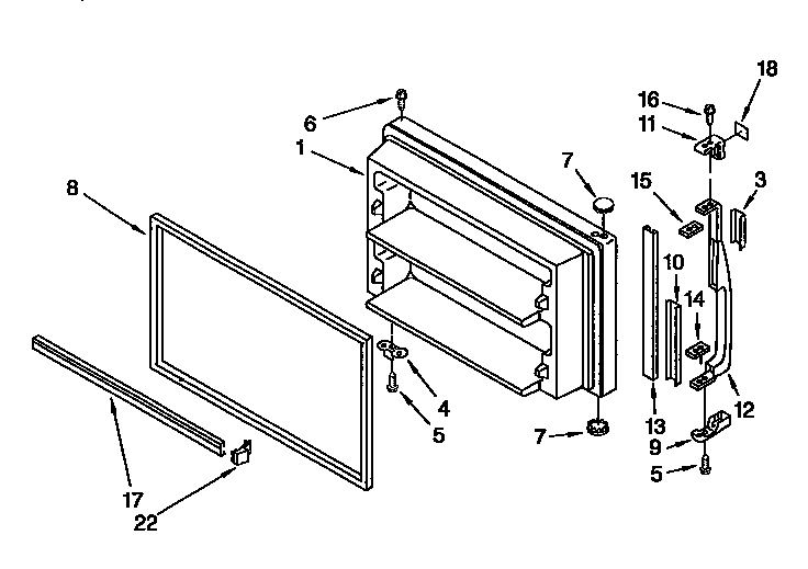 Freezer door