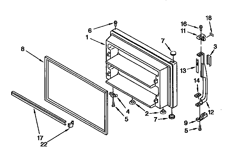 Freezer door