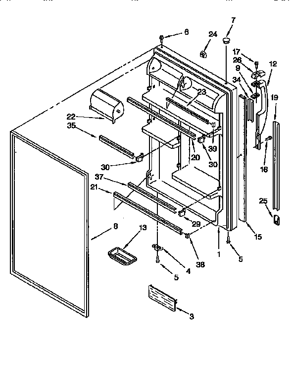 Refrigerator door
