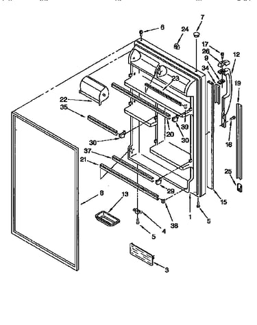 Refrigerator door