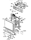 Escutcheon and door assembly