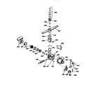 Kenmore 3631435597 motor pump-mechanism diagram