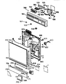Escutcheon and door assembly