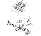 Kenmore 3631556990 escutcheon and motor assembly diagram