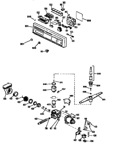 Escutcheon and motor assembly