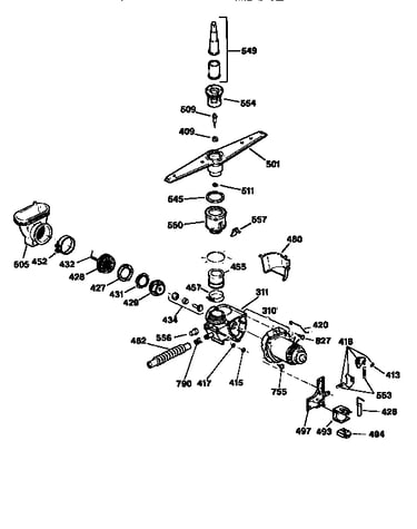 Motor pump mechanism