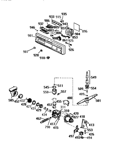 Escutcheon & motor pump