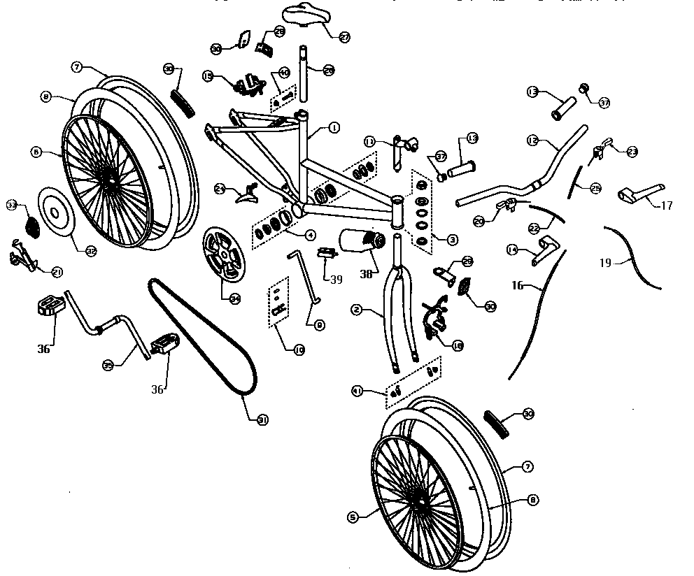 Frame and wheel