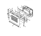 Amana ART663LG oven door assembly diagram