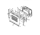Amana ART663WW oven door assembly diagram