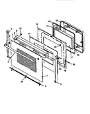 Oven door assembly