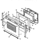 Oven door assembly