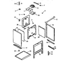 Amana ARH667WW main top and oven assembly diagram