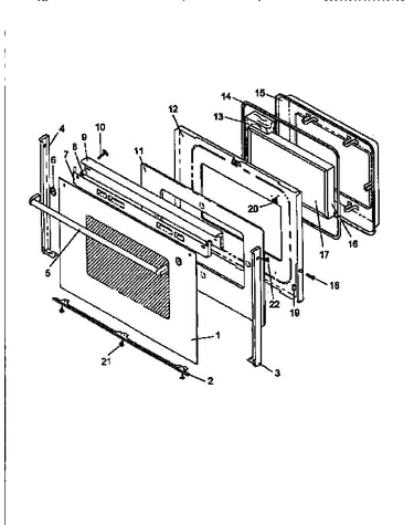 Oven door assembly