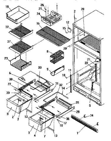 Cabinet shelving