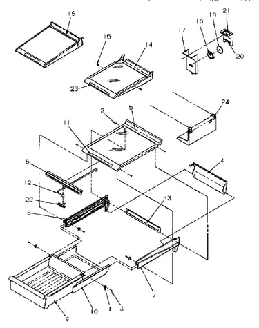 Cabinet shelving