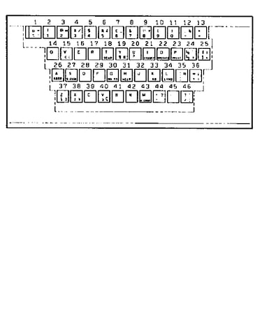 Character keys/usa. english