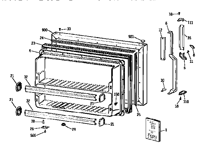 FREEZER DOOR