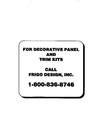 Decorative panel and trim kits