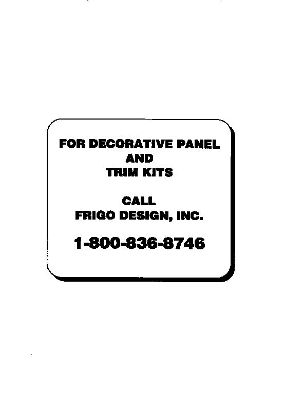 Decorative panel and trim kits