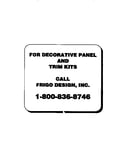 Decorative panel and trim kits