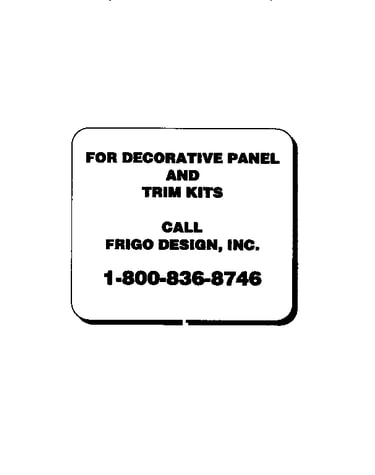 Decorative panel and trim kits