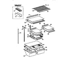 Kenmore 3639658513 shelf diagram