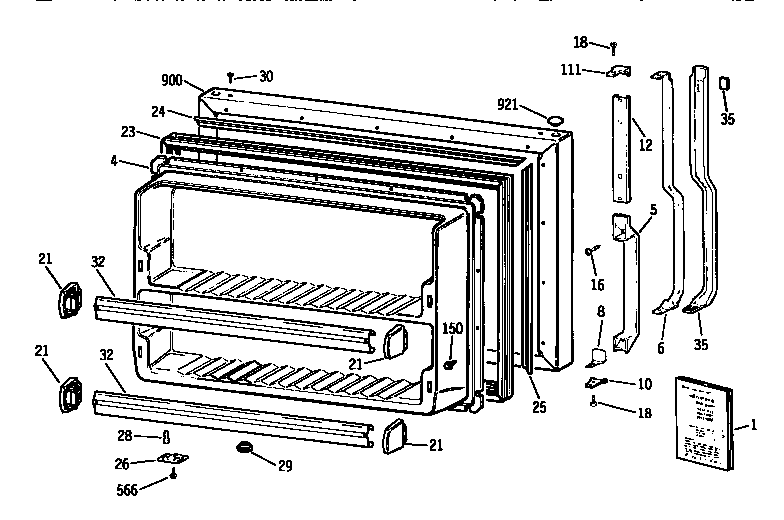 FREEZER DOOR