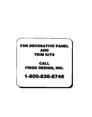 Decorative panel and trim kits