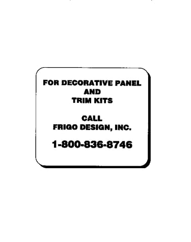 Decorative panel and trim kits