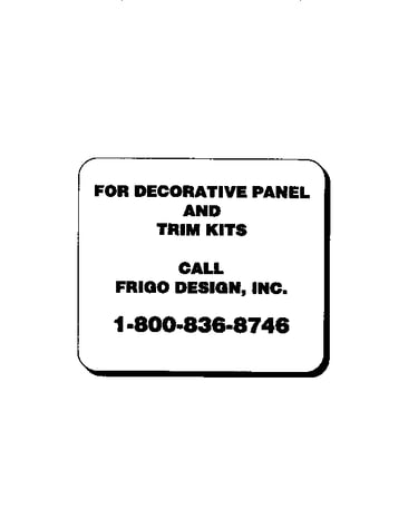 Decorative panel and trim kits