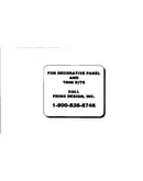 Decorative panel and trim kits