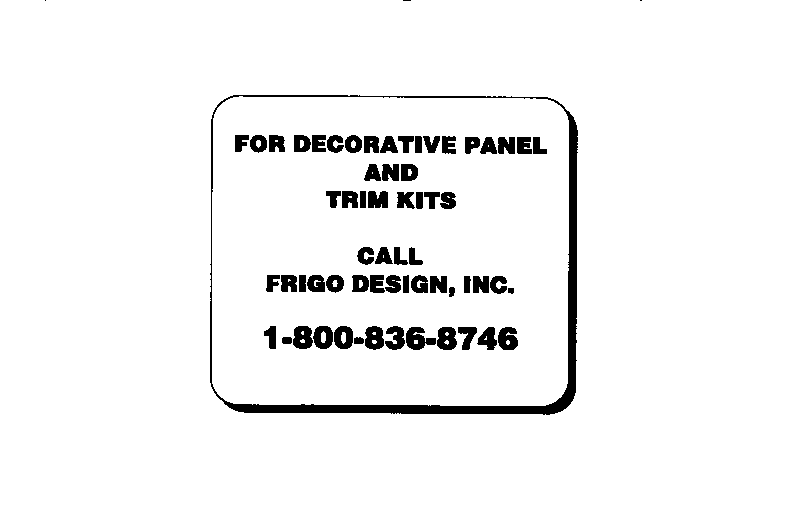 DECORATIVE PANEL AND TRIM KITS