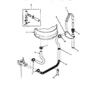 Amana LW8413W2/LW8413W2A drain hose & siphon break diagram