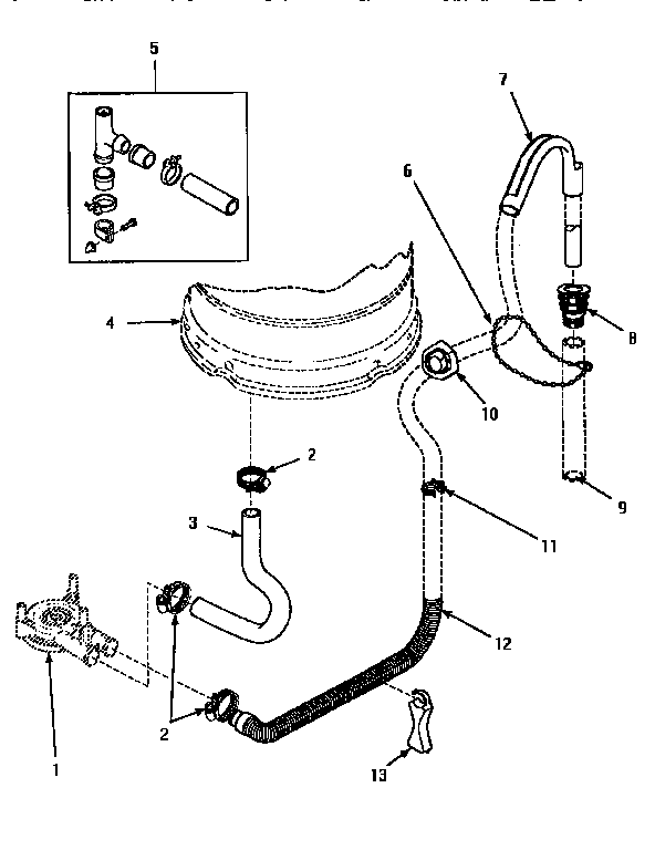 Drain hose & siphon break