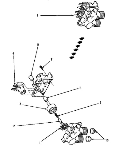 34963 mixing valve assembly
