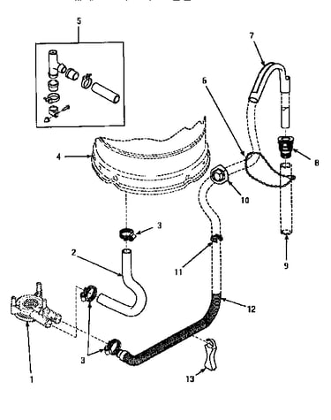 Drain hose & siphon break