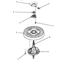 Amana AWM190W2 transmission assy & balance ring diagram