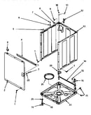 Front panel, base & cabinet assy