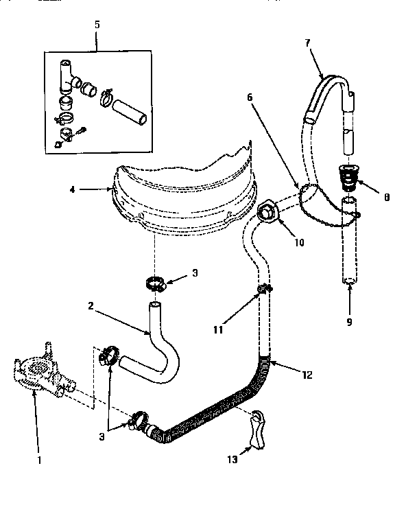 Drain hose & siphon break