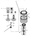 Agitator, washtub & hub