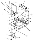 Cabinet top, door & c.h. rear panel