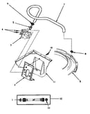 Inlet hose & mixing valve mount