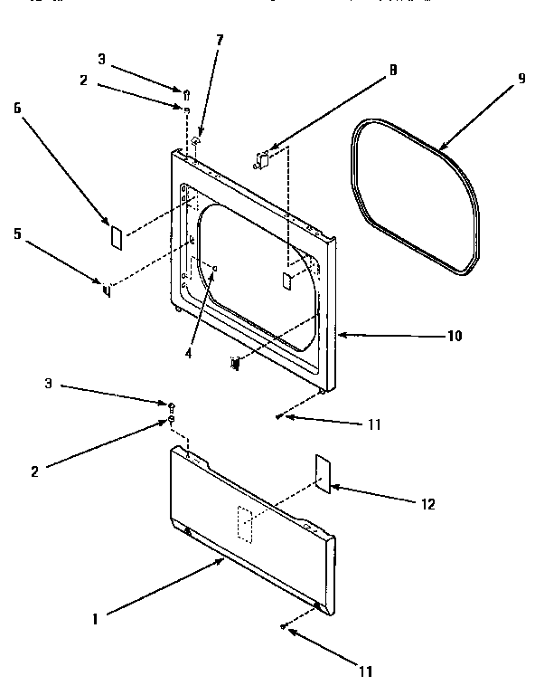 Lower access, front panel & seal