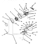 Motor, exhaust fan & belt