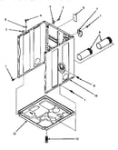 Cabinet, exhaust duct & base